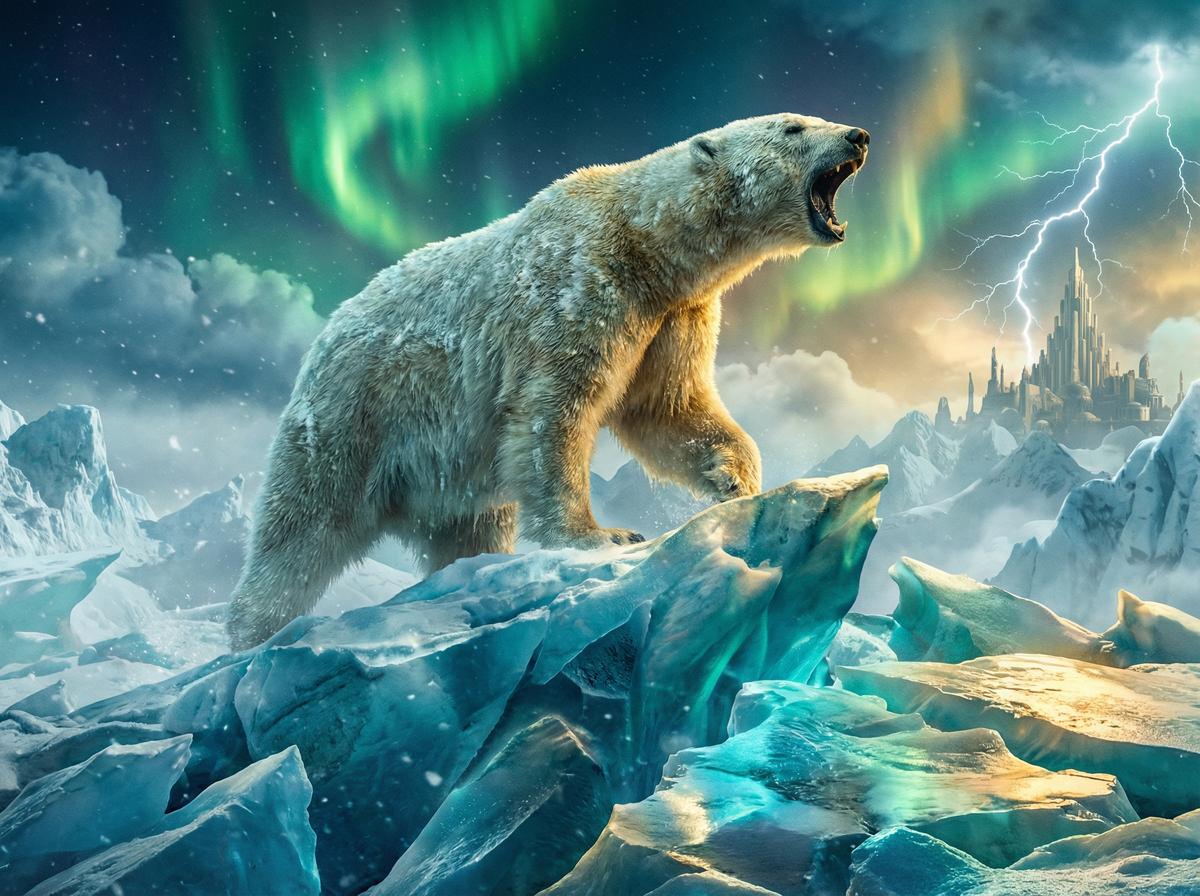 人兽-北极熊冰川巡游视频