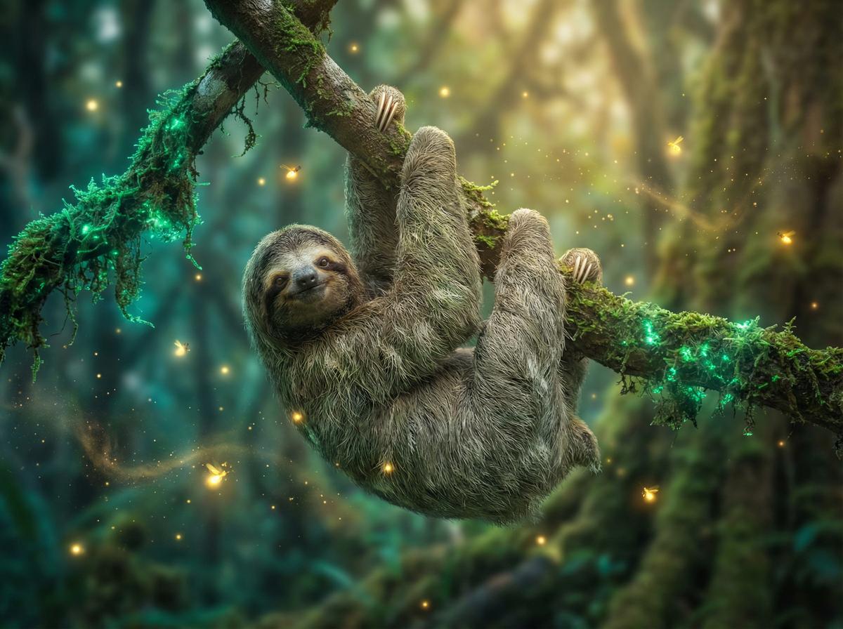 人兽-树懒雨林慢生活视频